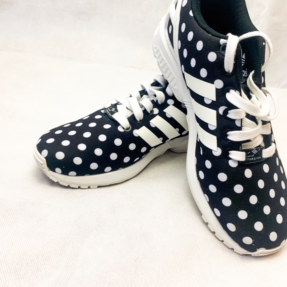 Adidas ZX Flux Black Polka Dots Women 7